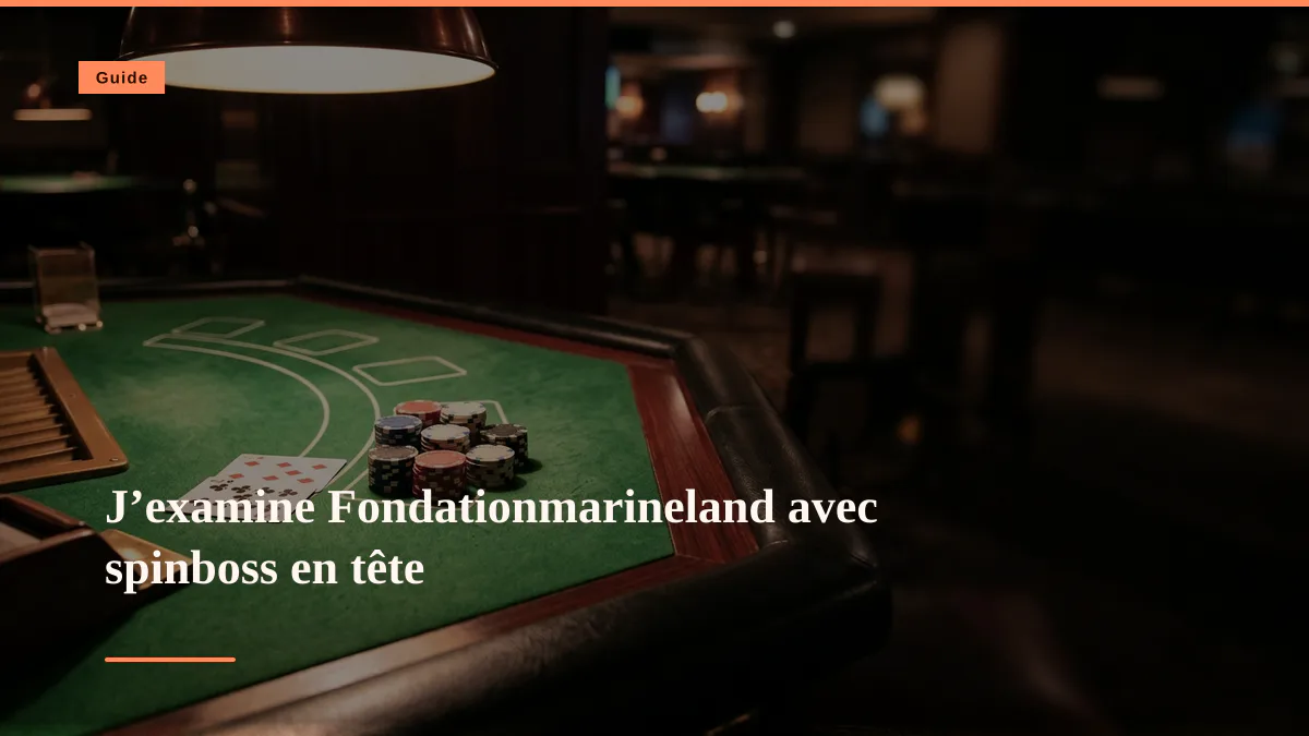 J’examine Fondationmarineland avec spinboss en tête
