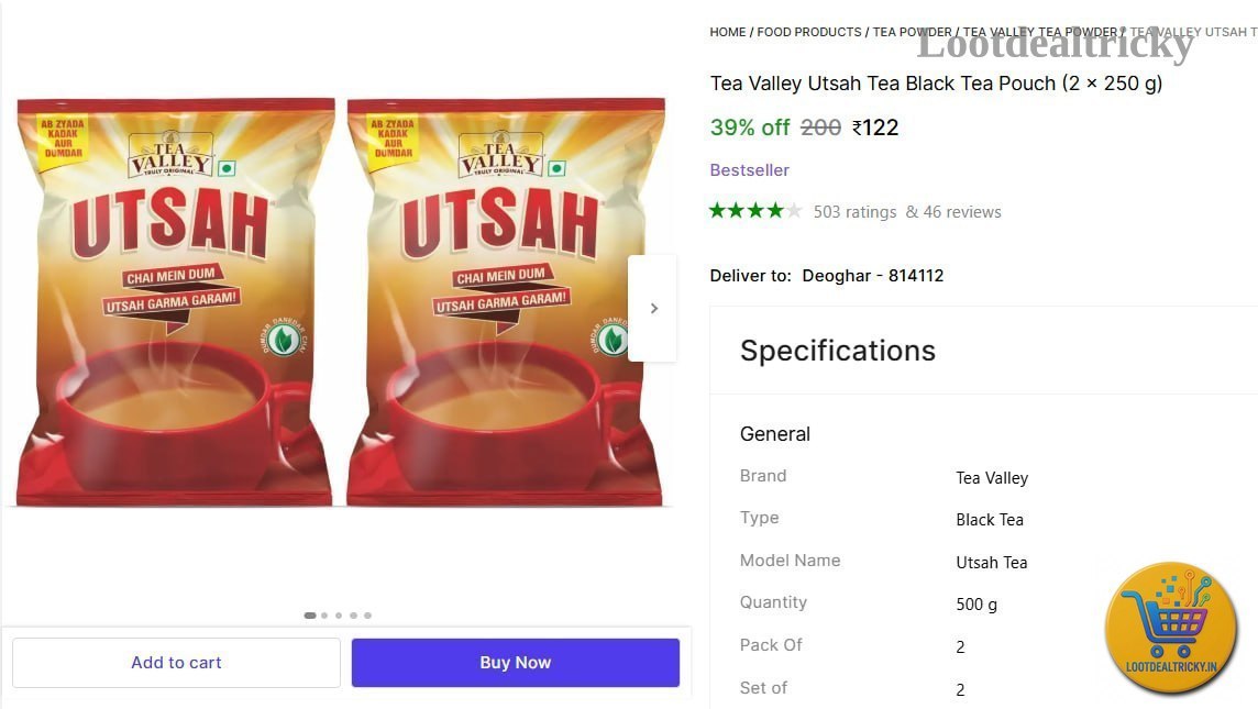   tea Valley Utsah – Just ₹122 | Loot Deal