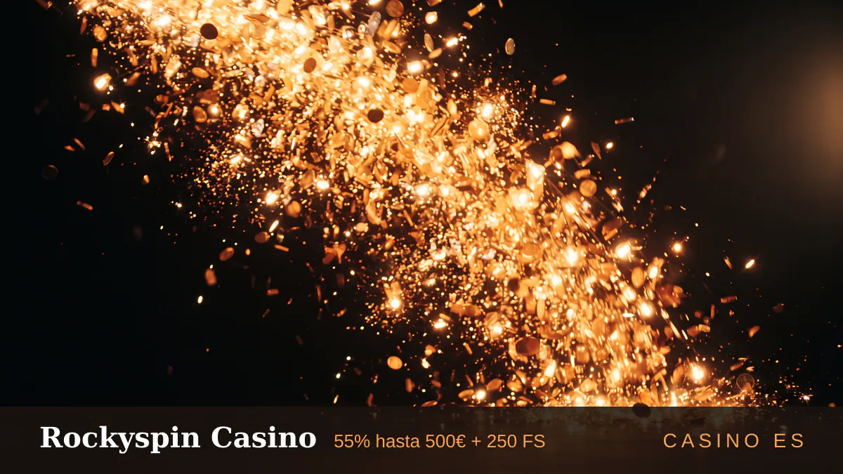 Rockyspin Casino &mdash; bono de bienvenida 55% hasta 500&euro; + 250 FS, pagos: Visa, Mastercard, Skrill, Neteller, Paysafecard