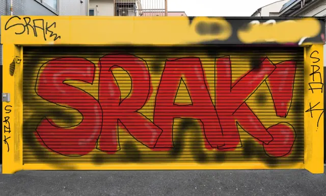Graffiti artwork by SRAK