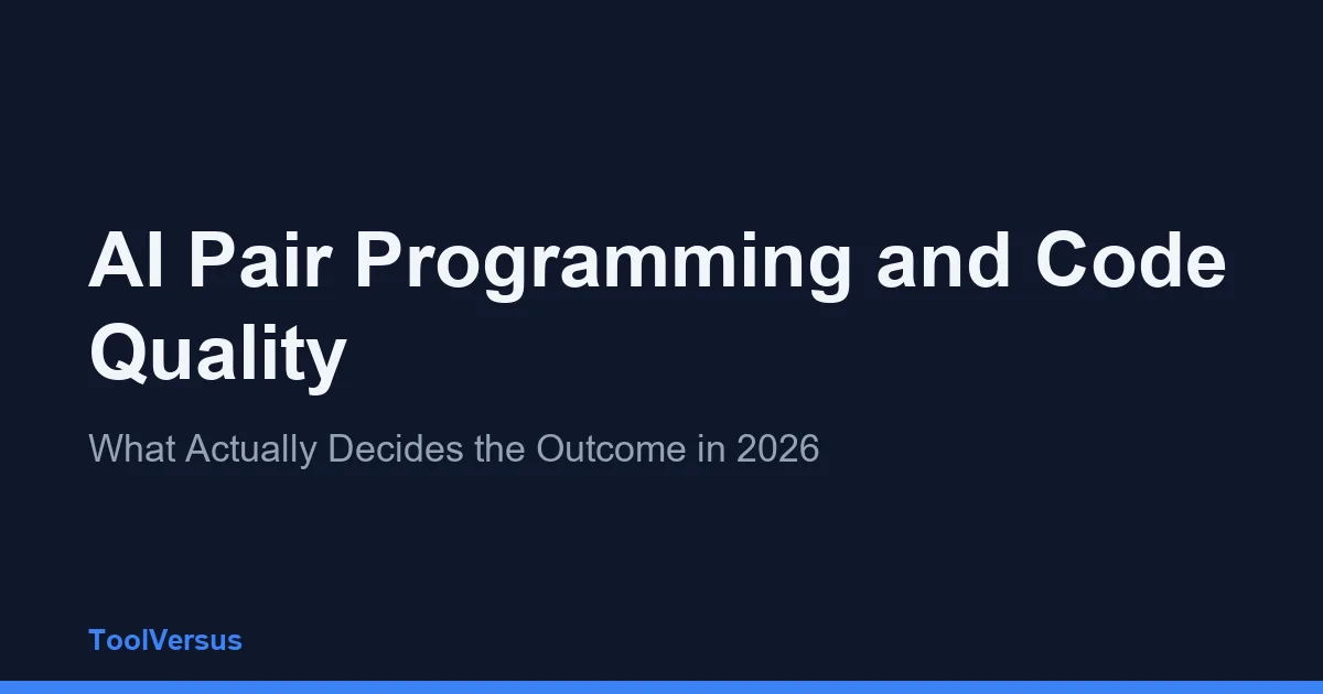 AI Pair Programming and Code Quality