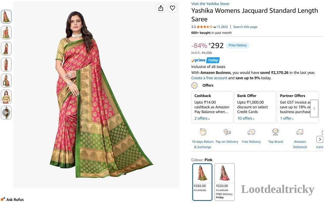 Yashika Womens Jacquard | Loot Deal