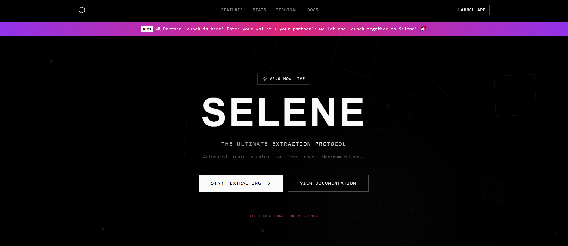 Screenshot of selenebot.com
