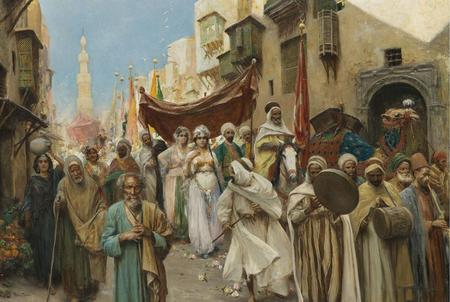 A Wedding Procession in Cairo