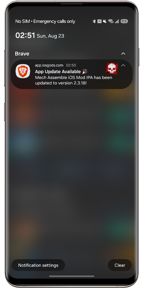 iOSGods App for Android App Update Notification
