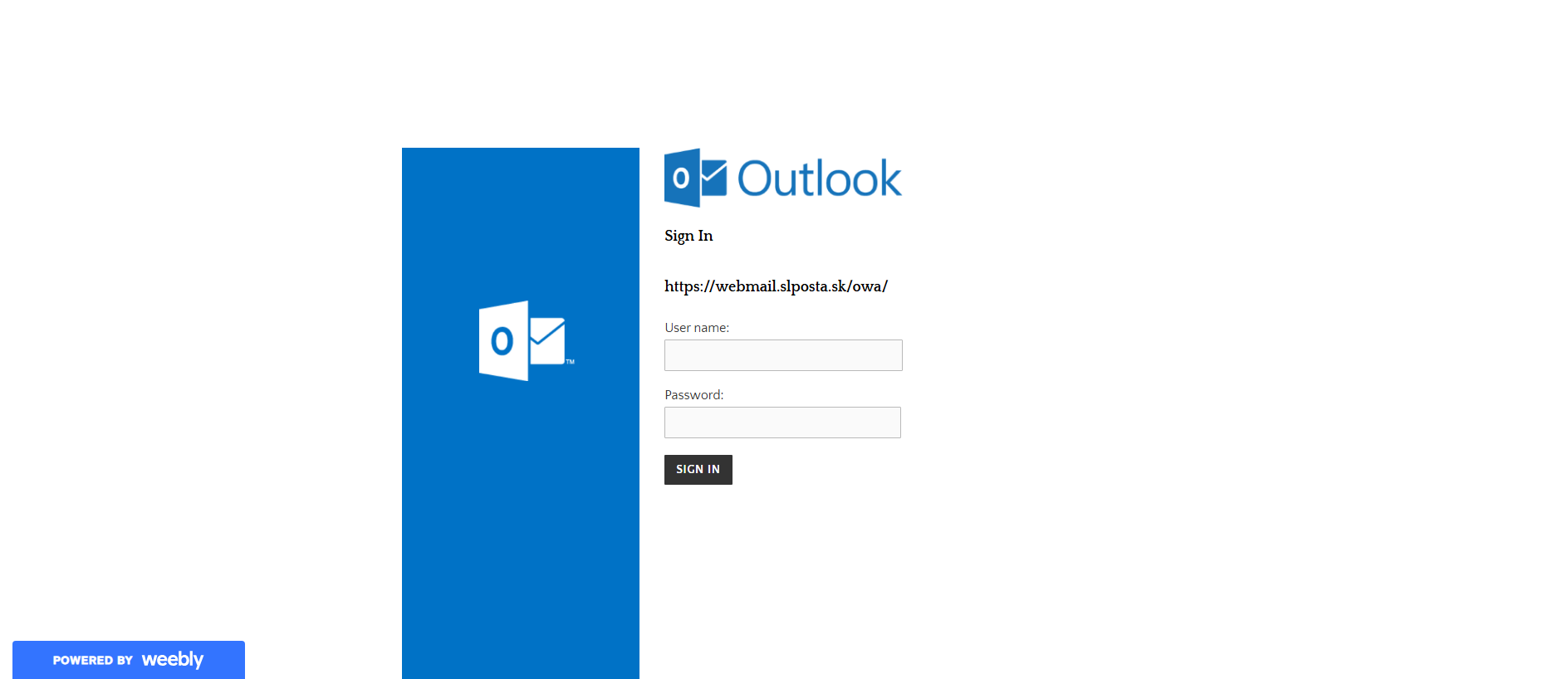 Forensic screenshot of [REDACTED] showing the phishing page layout