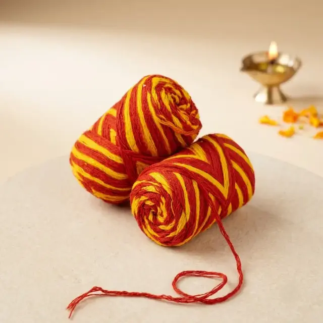 Red and Yellow - Raksha Sutra (Kalawa) — Bhakti Sansar Grah