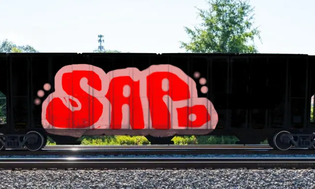 Graffiti artwork by SAPO