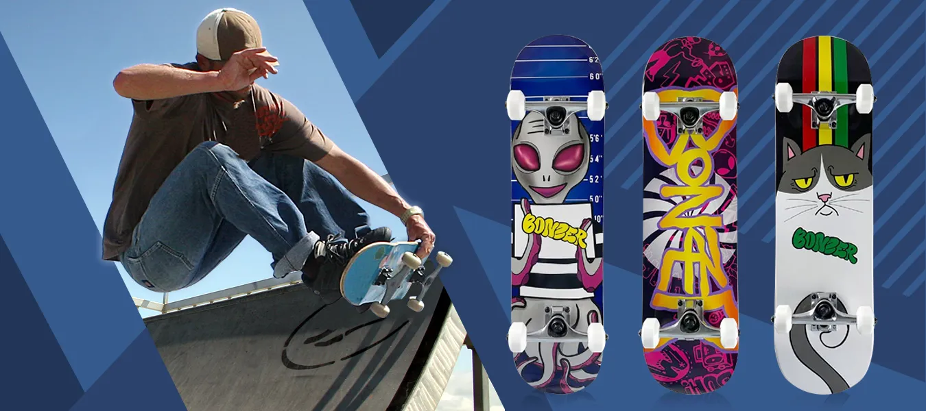 Skateboarder riding at a skate park