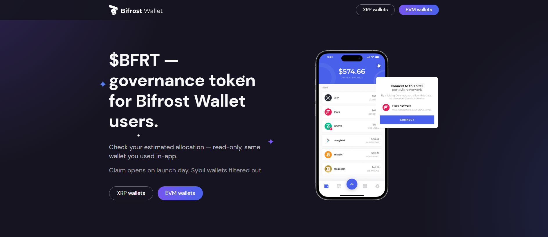 Stored capture of allocation-bifrostwallet.com
