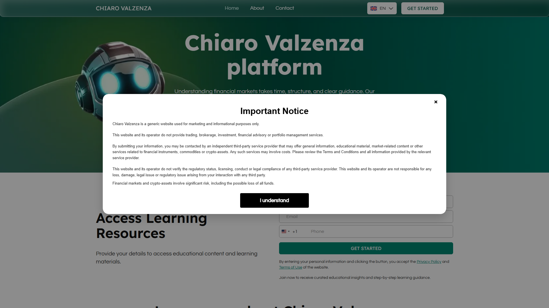 Stored capture of chiarovalzenza.live