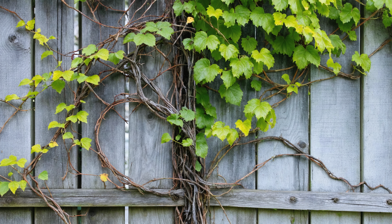 A perfectly lopsided vine pretending its deformity is a lifestyle choice.
