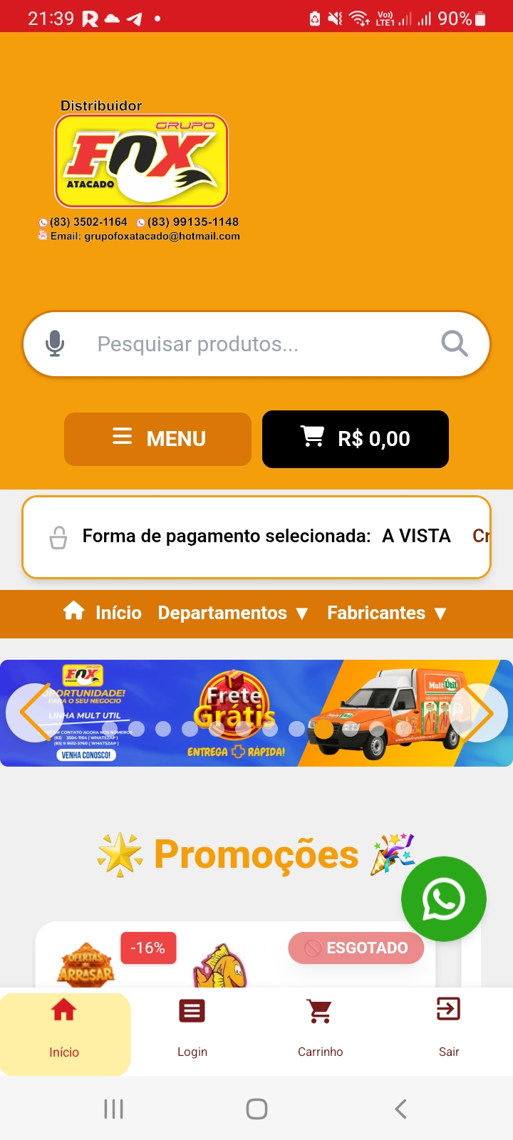 GRUPO FOX E-COMMERCE ATACADO