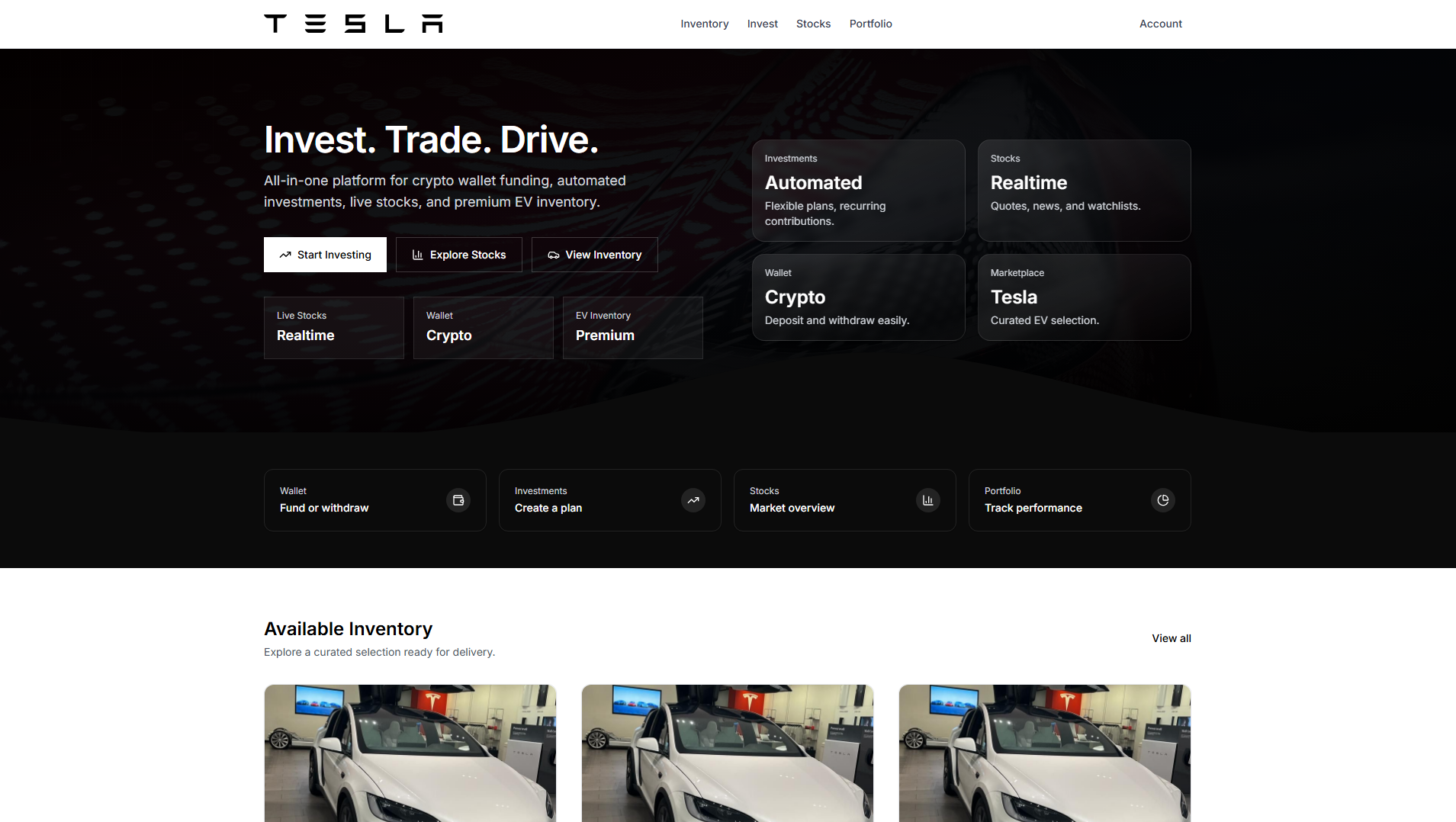 Screenshot of tesquantmarket.com