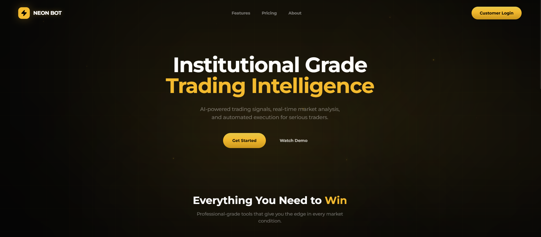 Screenshot of binance-bot.pages.dev