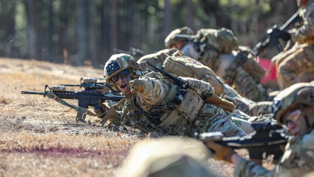 Battle Drills 1 & 2 React to Contact & Squad Assault (Squad Attack) — animated tactical walkthrough