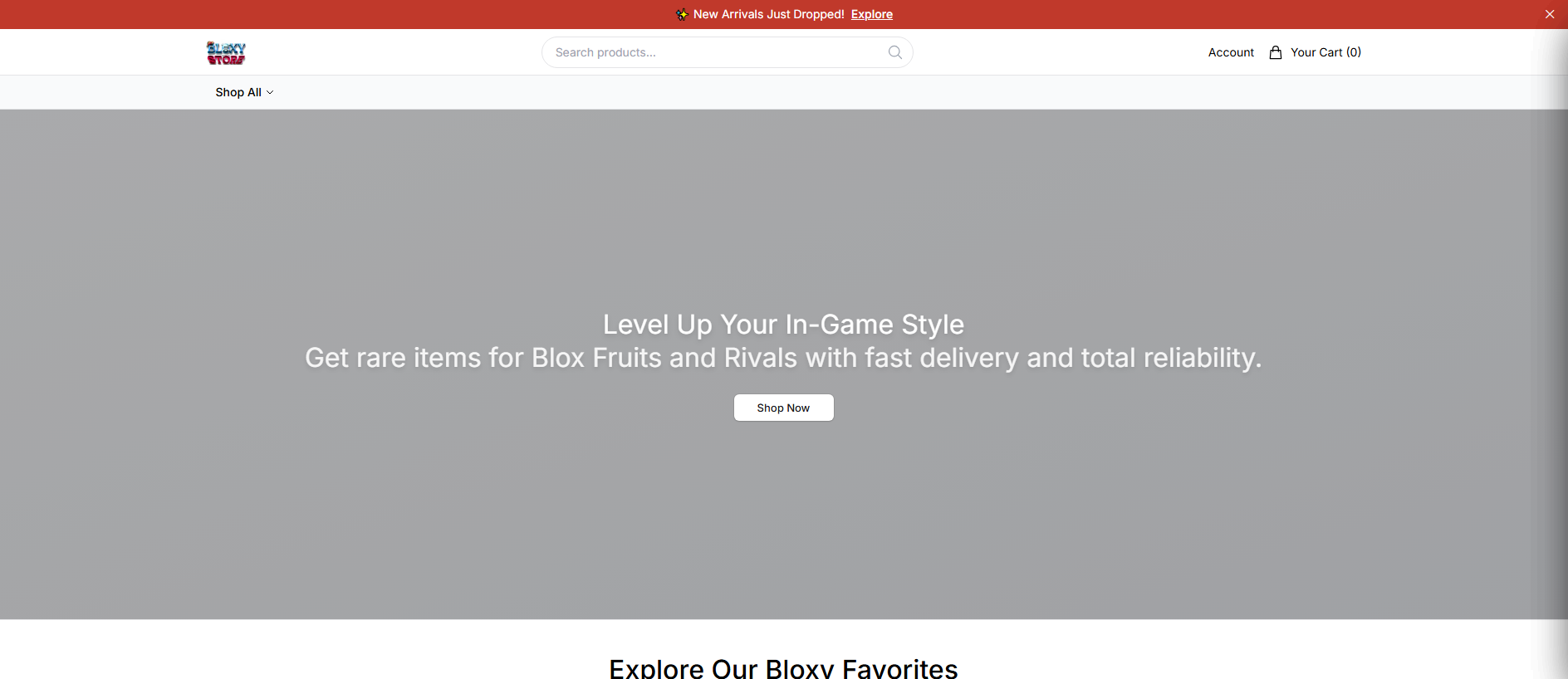 Primary capture · bloxystoreplay.shop
