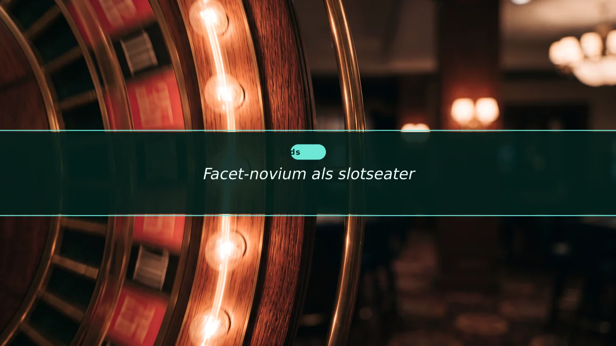 Facet-novium als slotseater