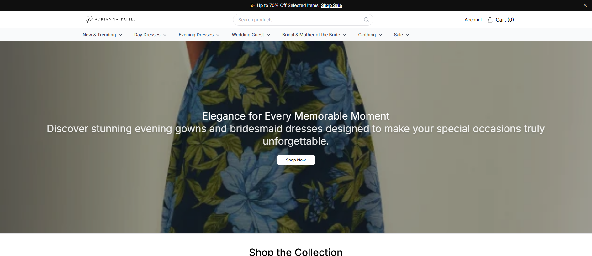 Stored capture of adriannapapellfashion.shop