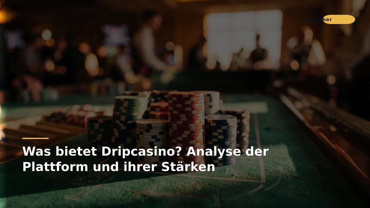 Was bietet Dripcasino? Analyse der Plattform und ihrer Stärken