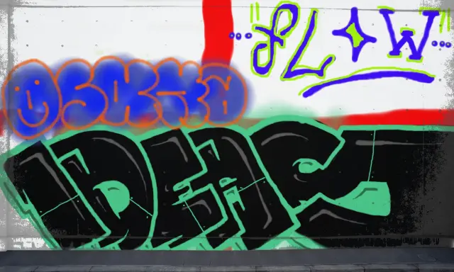 Graffiti artwork by IDEASxARGUE