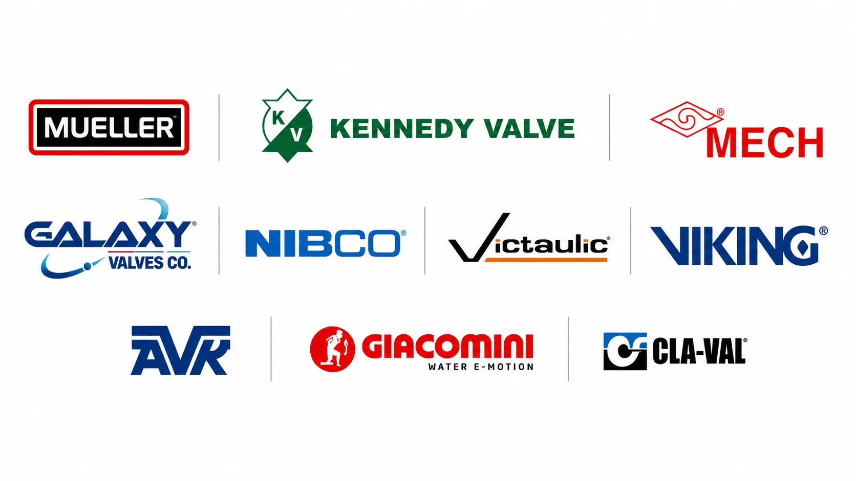 Marcas para Válvulas