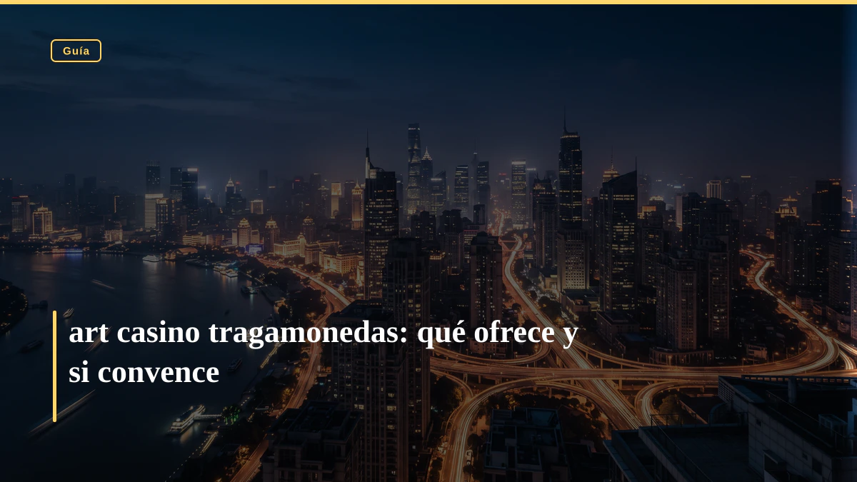 art casino tragamonedas: qué ofrece y si convence