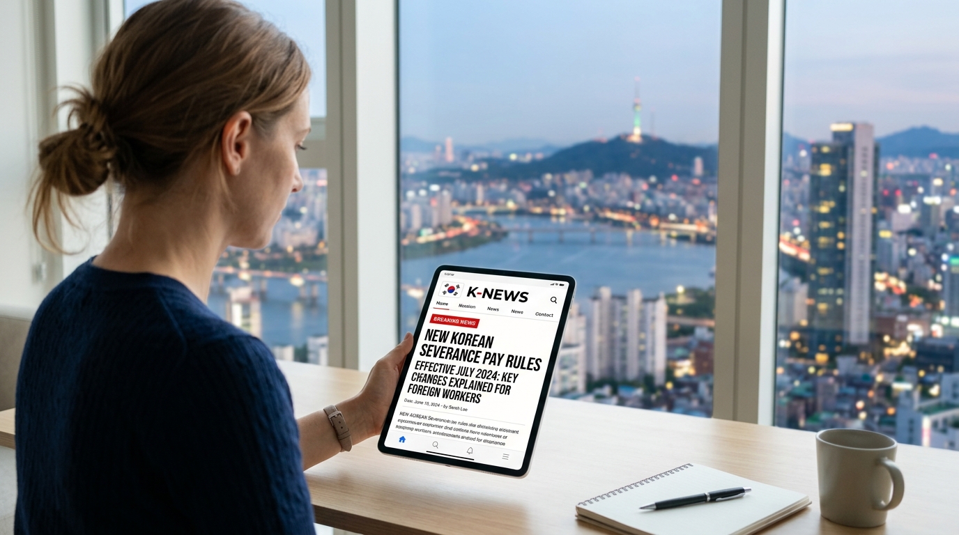 Protect your severance pay before leaving Korea