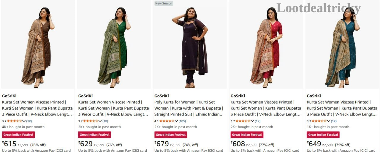 Gosriki Salwr Suits | Lowest Price Deal