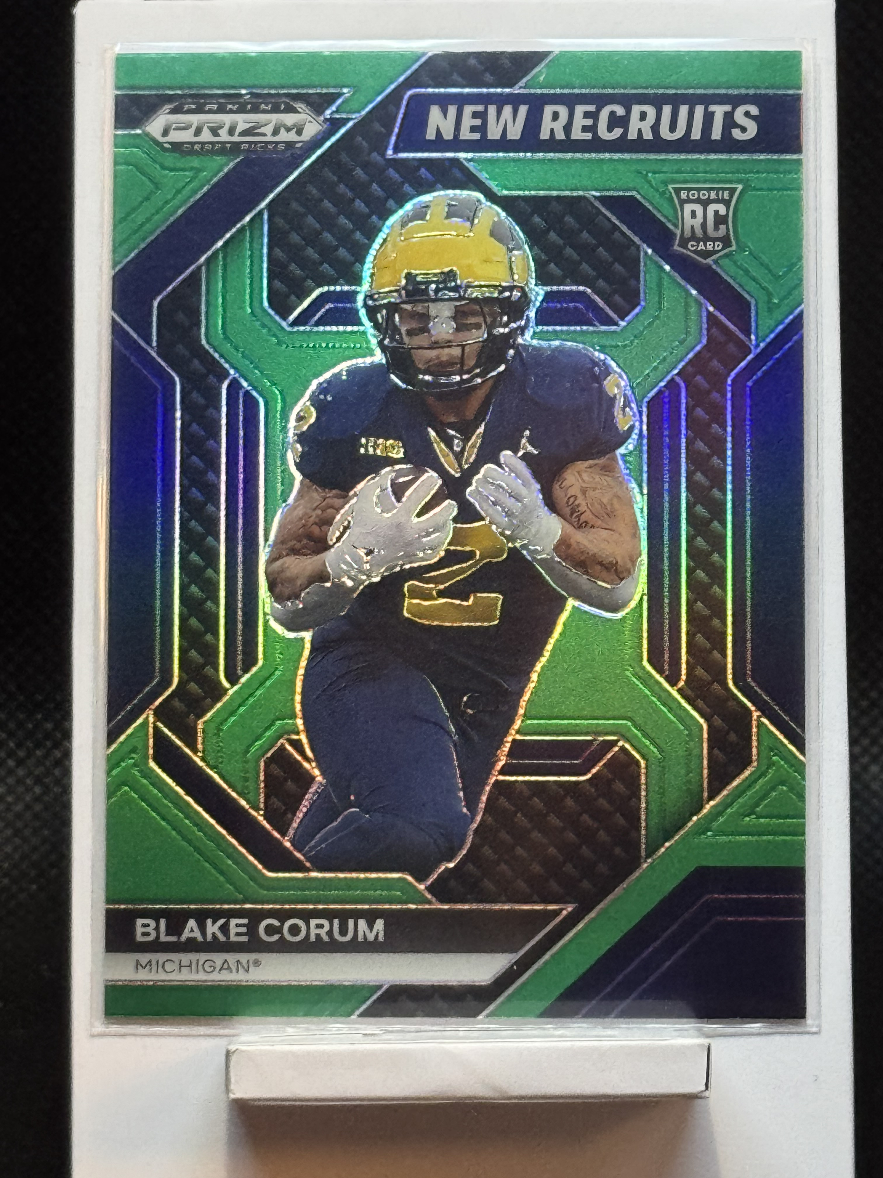 2024 Panini Prizm Draft Picks - Blake Corum (RC) NR #NR-BCM Green