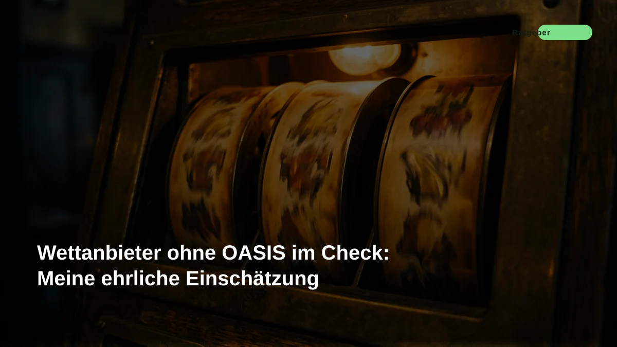 Wettanbieter ohne OASIS im Check: Meine ehrliche Einschätzung