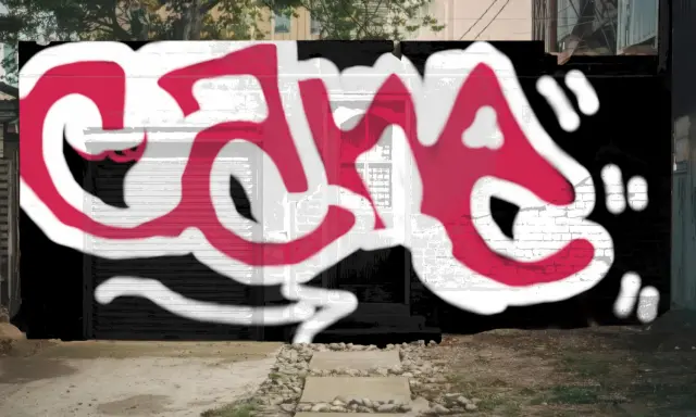 Graffiti artwork by cancer