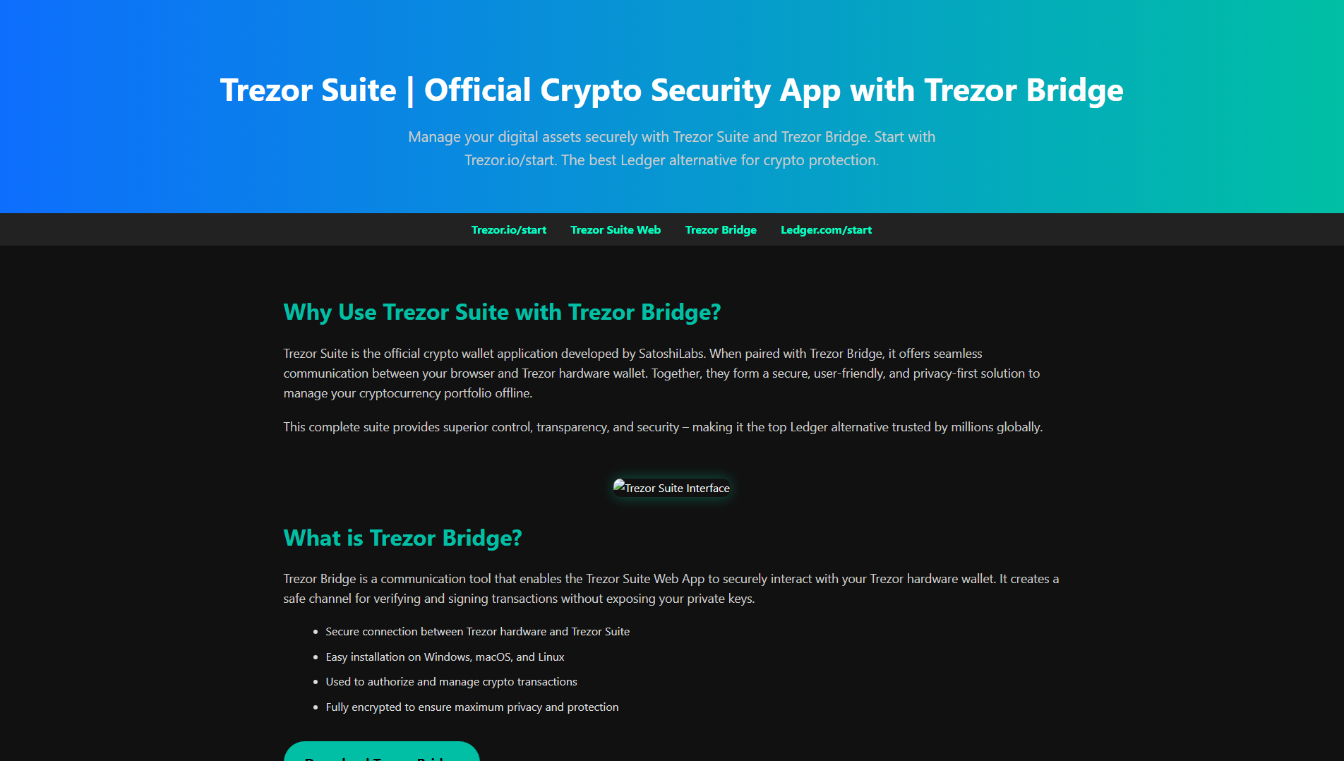 Stored capture of cap-trezzorr-suite.pages.dev