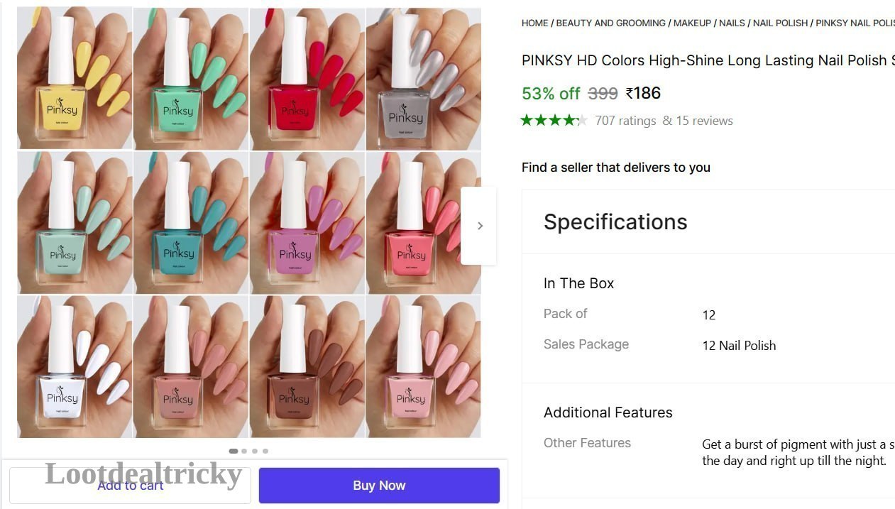   nail Polish Set – Just ₹186 | Limited Time Loot Offer
