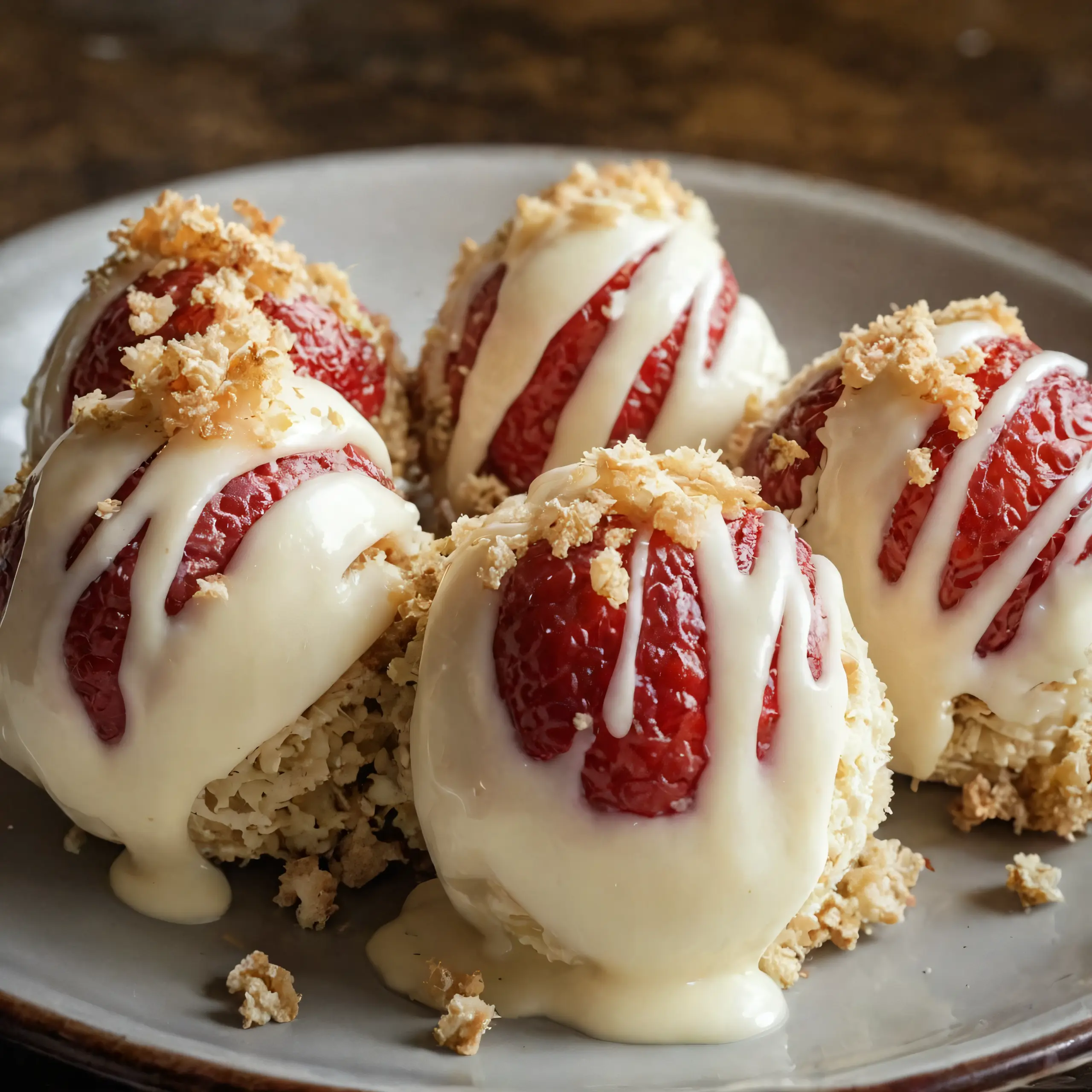 Irresistible White Chocolate Strawberry Cheesecake Bite Sizes