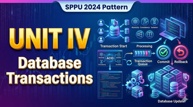 Unit 4 – Database Transactions