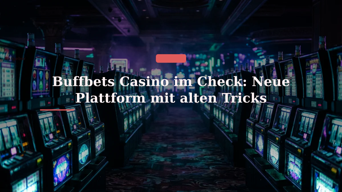 Buffbets Casino im Check: Neue Plattform mit alten Tricks