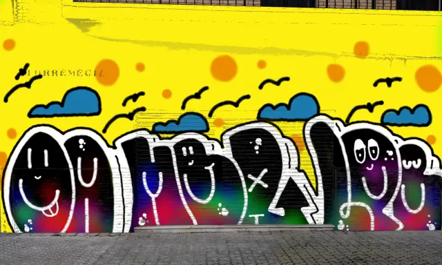 Graffiti artwork by LPBER