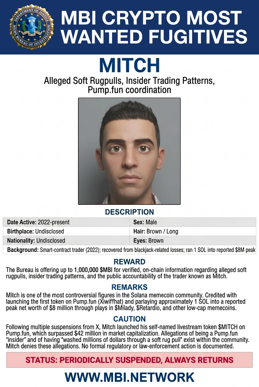Mitch Wanted Poster