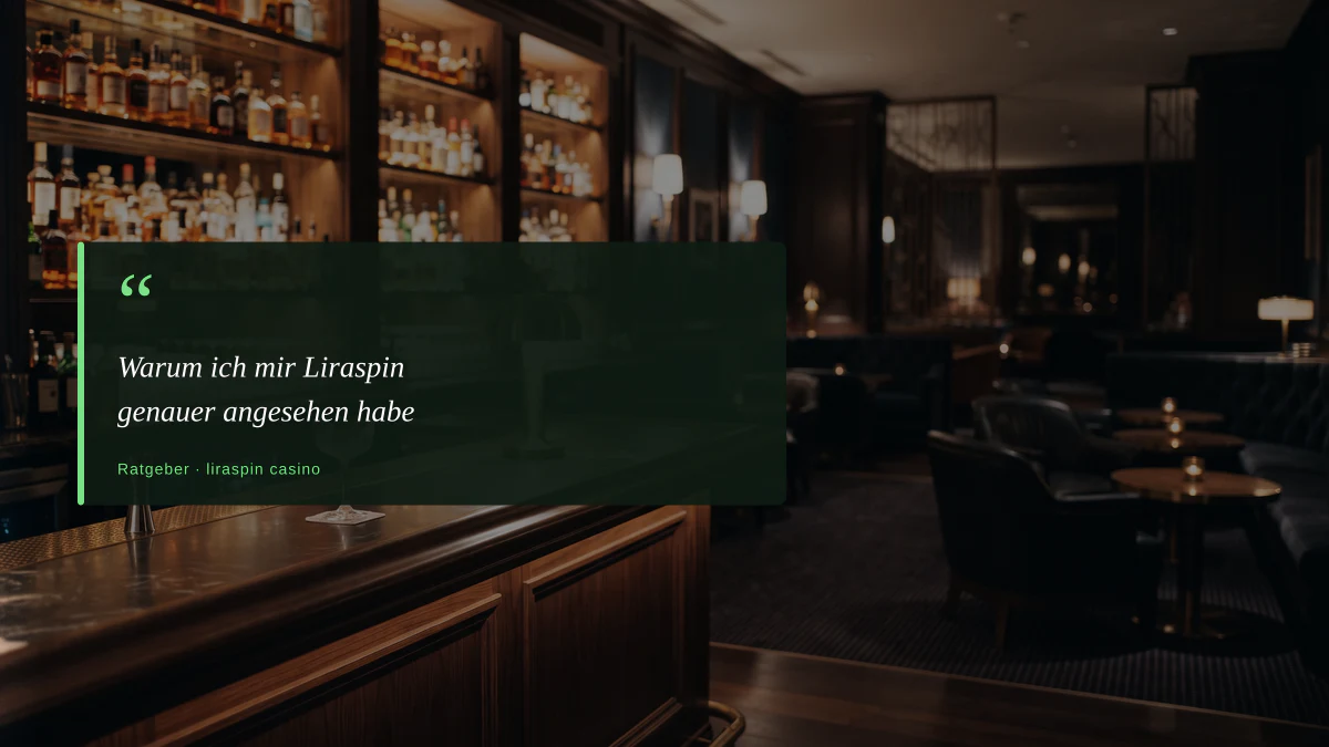 Warum ich mir Liraspin genauer angesehen habe