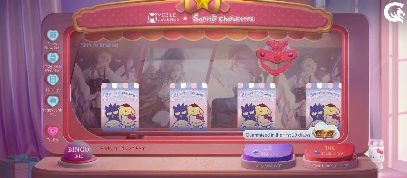 MLBB x Sanrio Event Mechanics Bingo