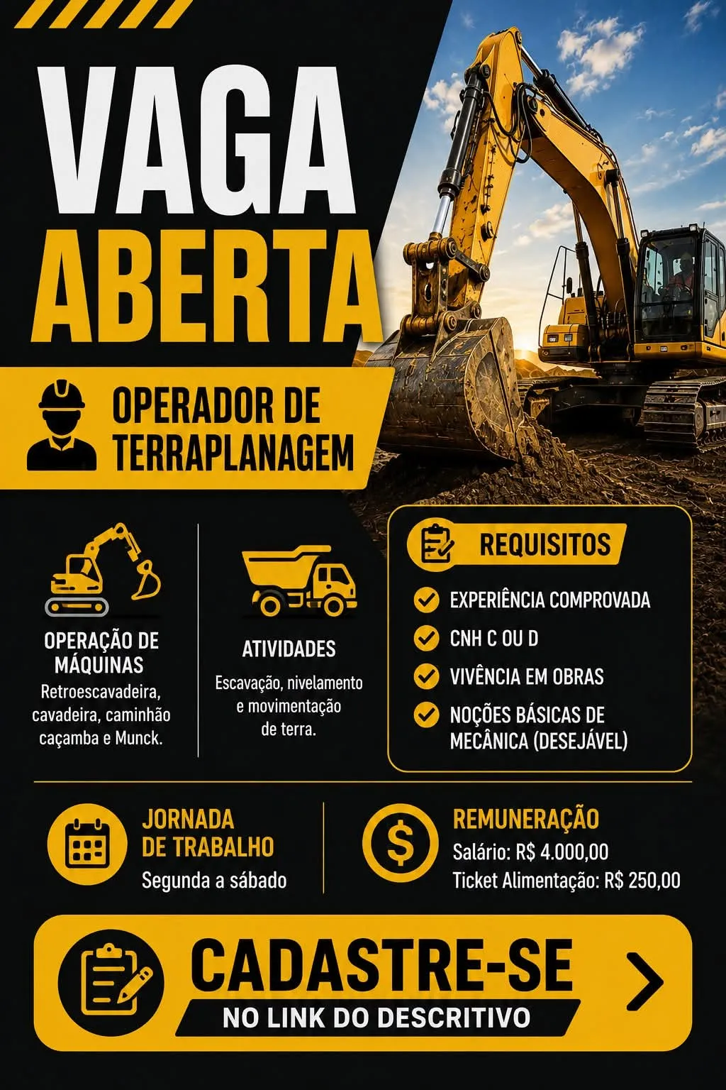 Operador De Terraplanagem