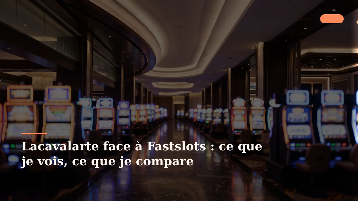 Lacavalarte face à Fastslots : ce que je vois, ce que je compare