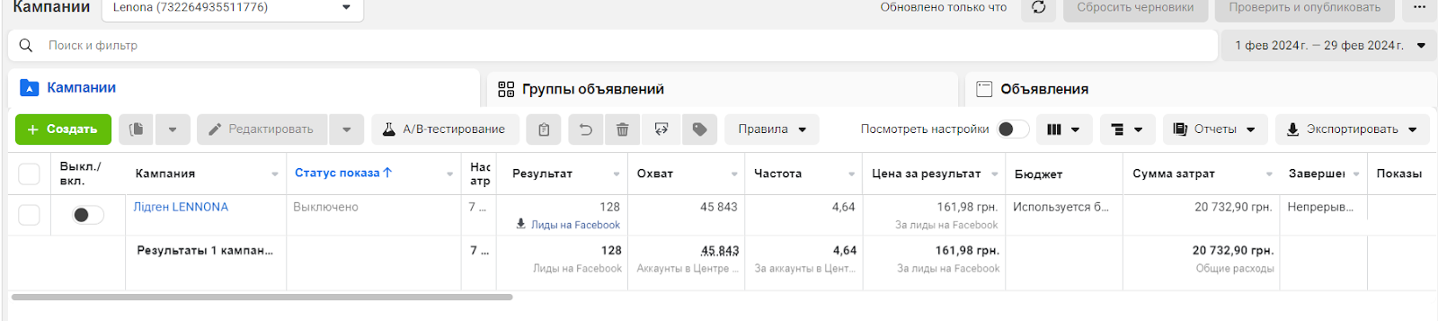 результати
