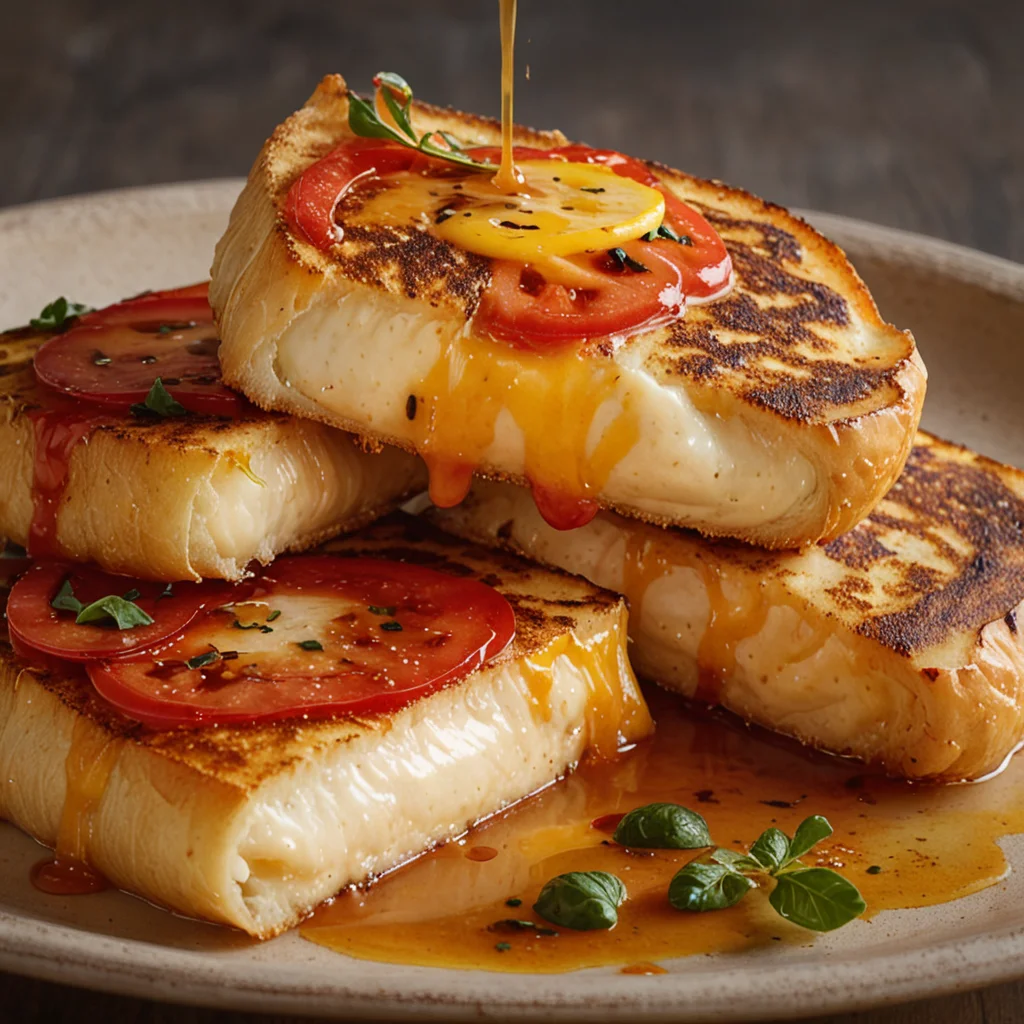 Hot Honey Halloumi Salad