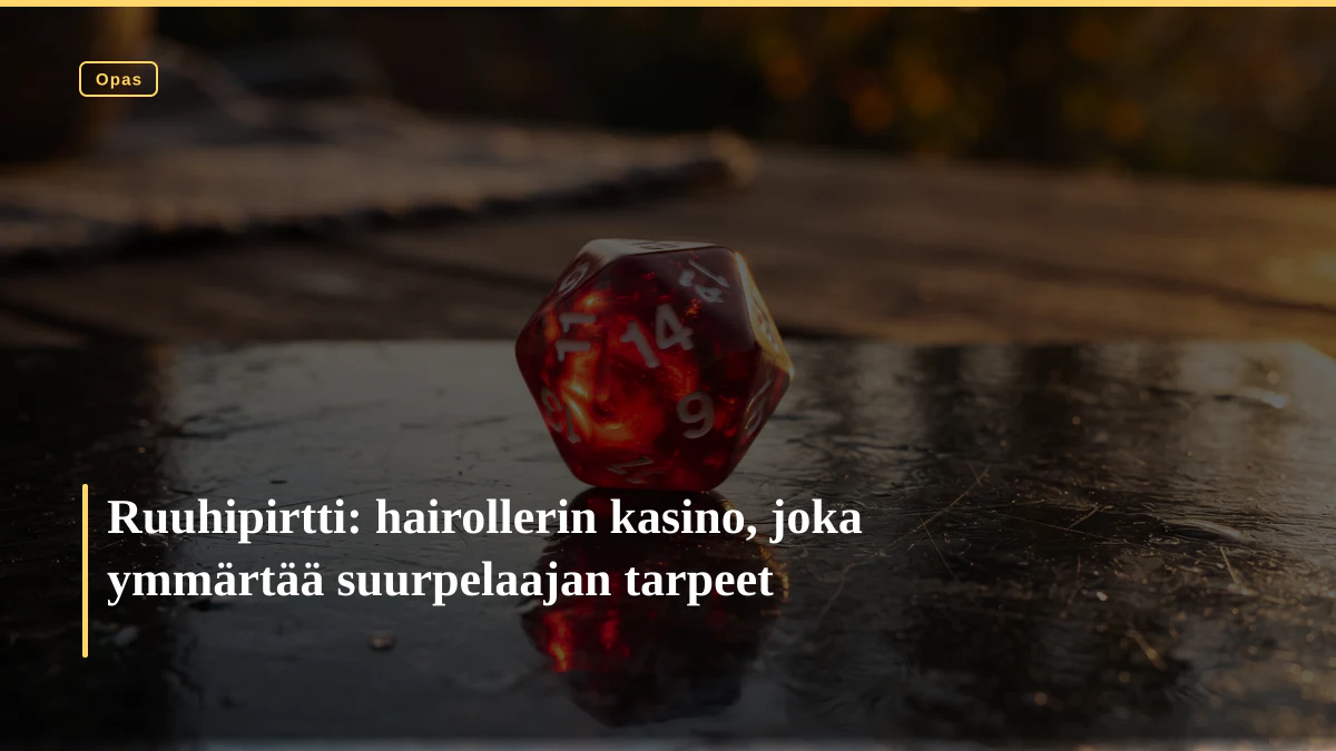Ruuhipirtti: hairollerin kasino, joka ymmärtää suurpelaajan tarpeet