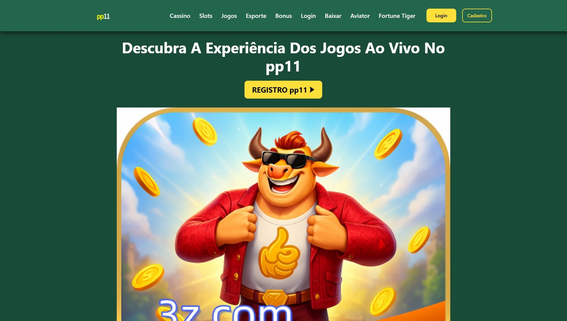 Screenshot of pp11login.com