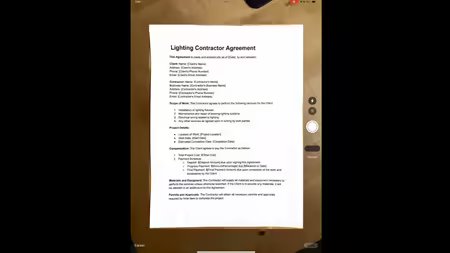 iPad Pro M4でスキャンした書類の写真