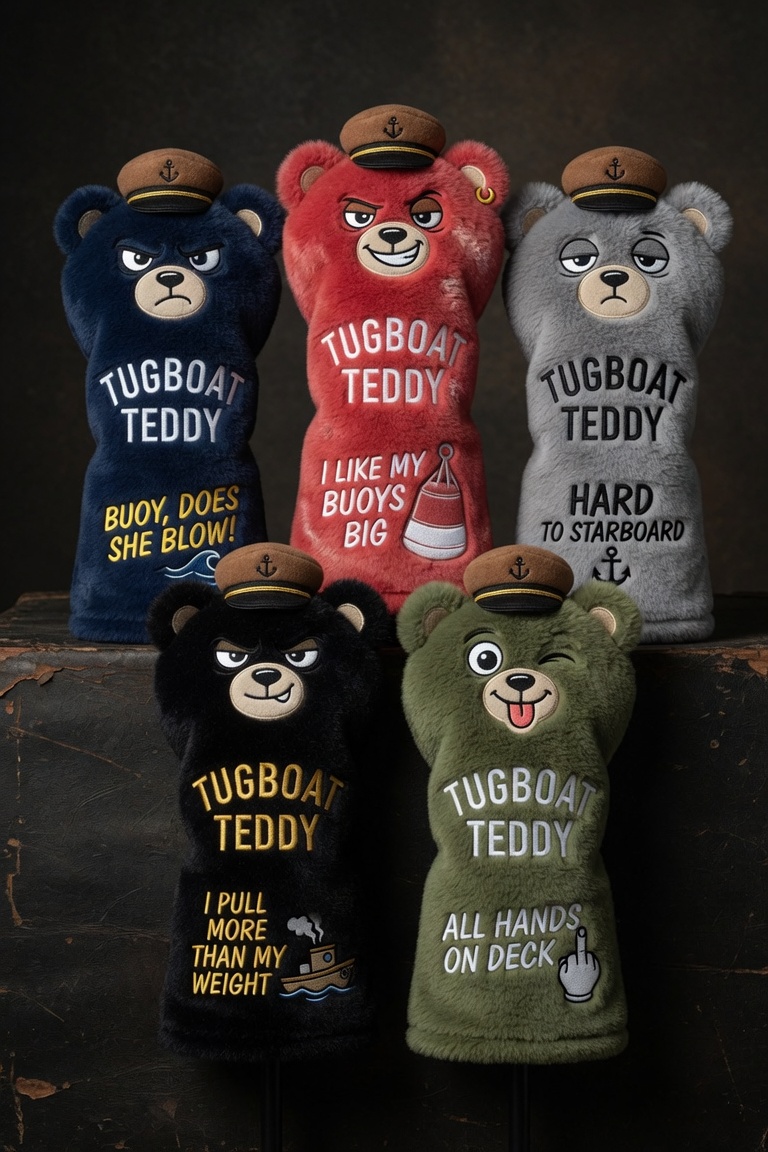 The Tugboat Teddy headcover line