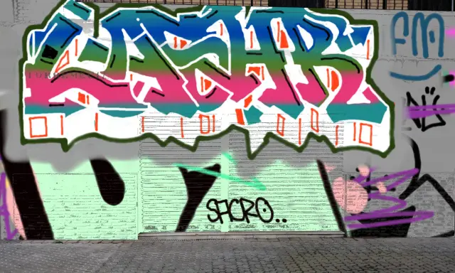 Graffiti artwork by Tkiz
